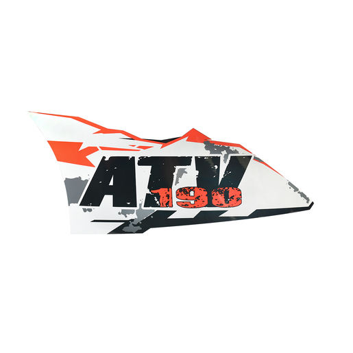 ETIQUETA ATV FRONT IZQ PANEL TRAS