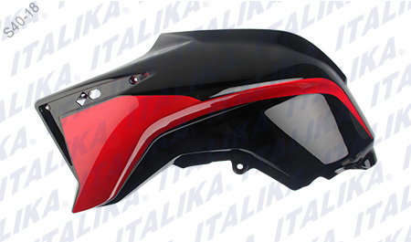 CUBIERTA TANQUE IZQ NEGRO ROJO