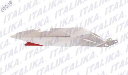 CUBIERTA TRAS DER BLANCO MATE ROJO