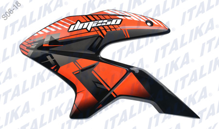 CUBIERTA TANQUE IZQ NEGRO NARANJA