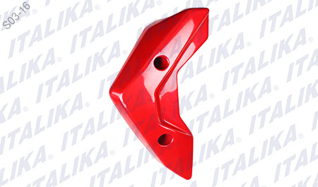 CUBIERTA AMORTIGUADOR IZQ ROJO