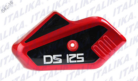 CUBIERTA HORQUILLA IZQ ROJO NEGRO