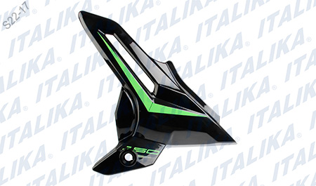 CUBIERTA LATERAL IZQ NEGRO VERDE