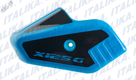 CUBIERTA AMORTIGUADOR IZQ AZUL NEGRO