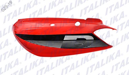 CUBIERTA SUP IZQ ROJO NEGRO