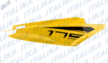 CUBIERTA COLA DER AMARILLO NEGRO