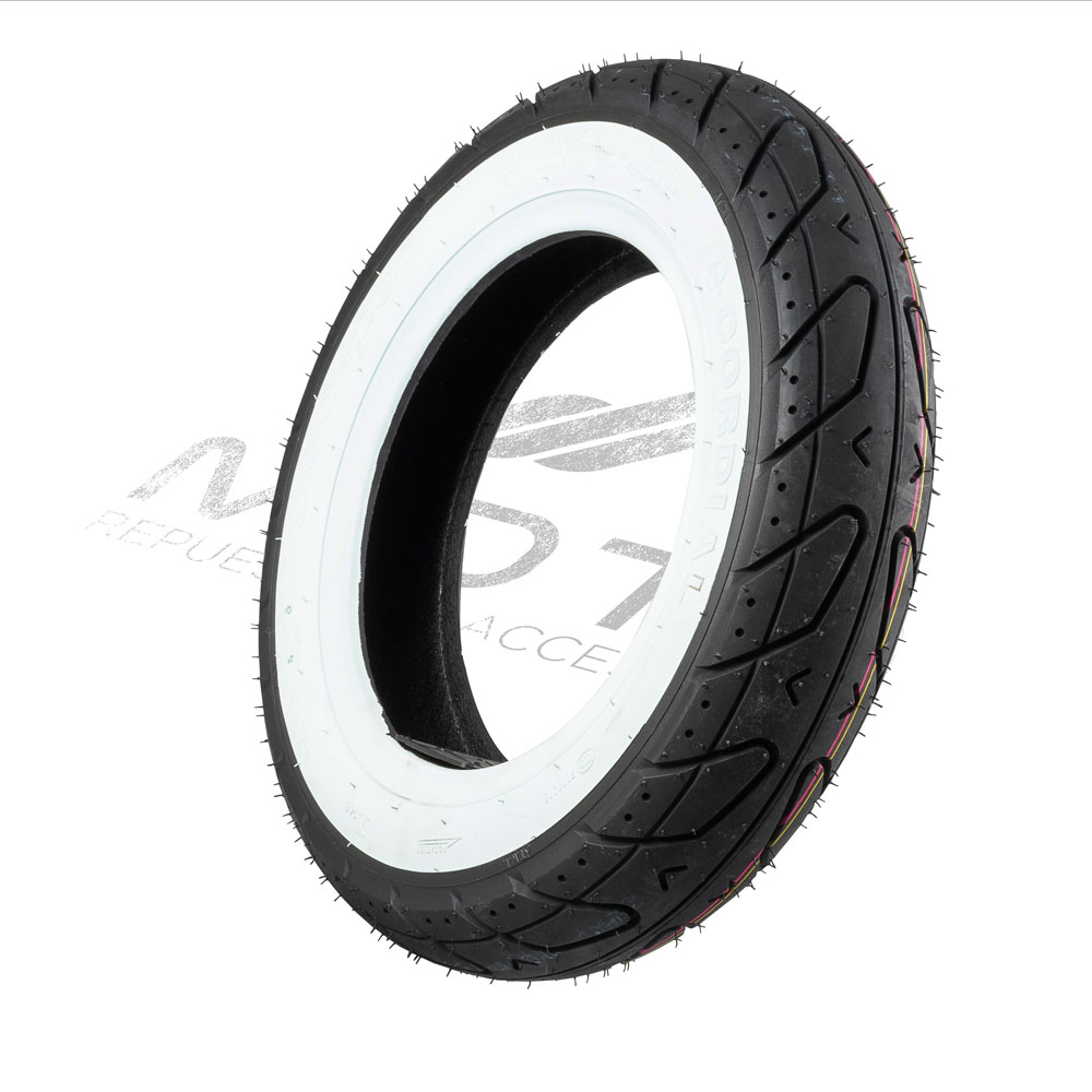 LLANTA CARA BLANCA 3.50-10 CON ISOTIPO