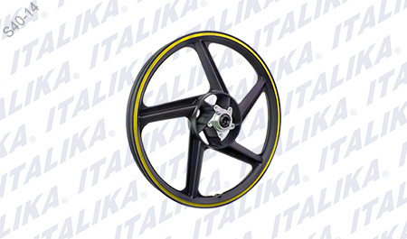 RIN DEL NEGRO FILO AMARILLO