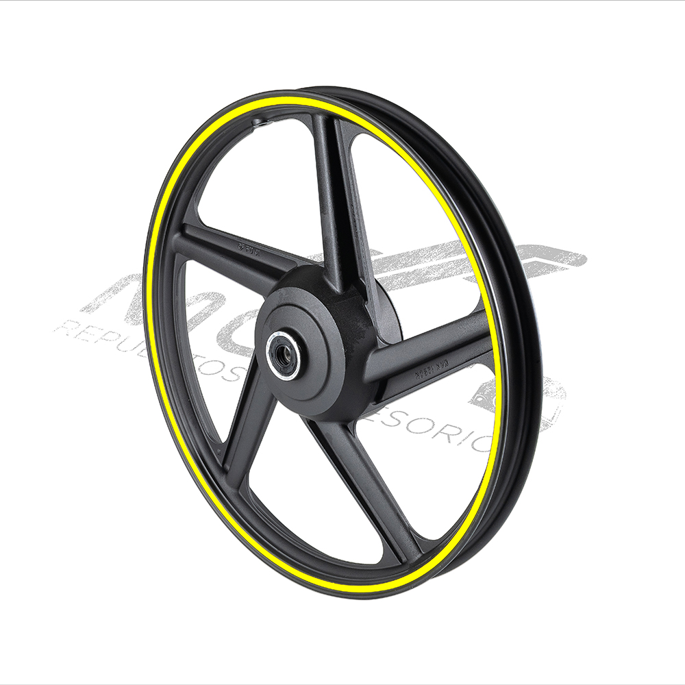 RIN DEL NEGRO FILO AMARILLO