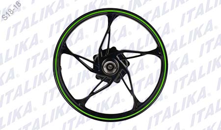 RIN DEL NEGRO FILO VERDE LIMON