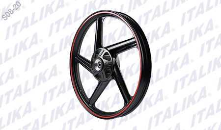 RIN DEL NEGRO FILO ROJO