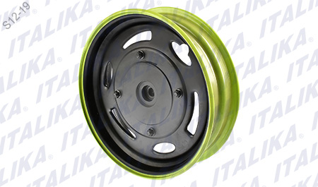 RIN TRAS NEGRO FILO VERDE LIMON