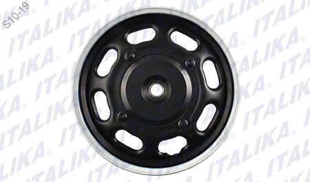 RIN TRAS NEGRO FILO BLANCO