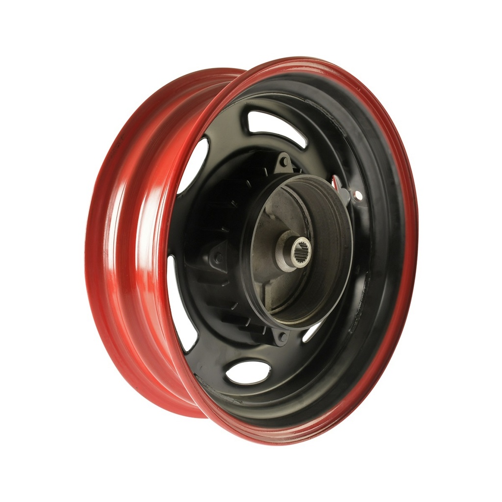 RIN TRAS NEGRO FILO ROJO