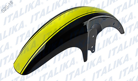 SALPICADERA DEL NEGRO AMARILLO