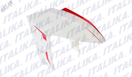 SALPICADERA DEL BLANCO VIVOS ROJOS