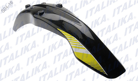 SALPICADERA DEL NEGRO AMARILLO