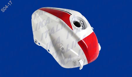 TANQUE COMBUSTIBLE BLANCO PERLADO ROJO