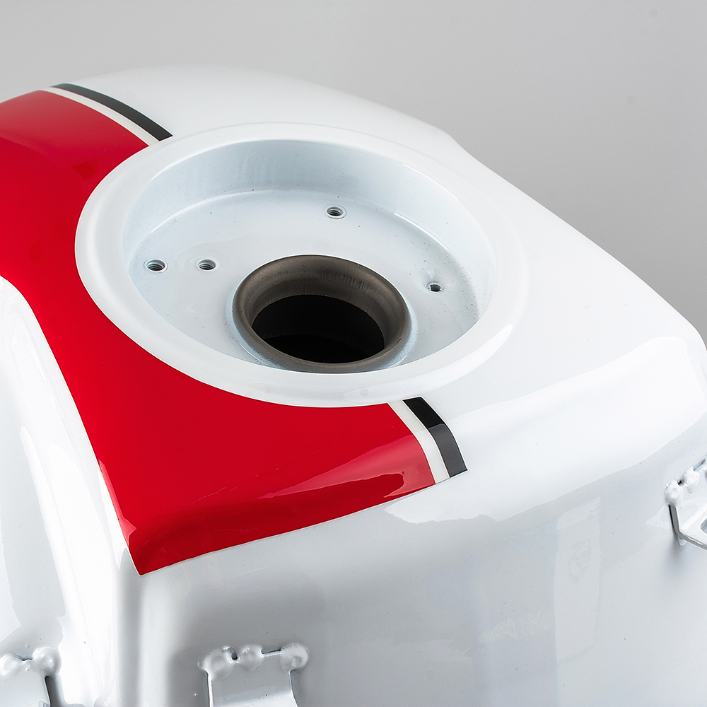 TANQUE COMBUSTIBLE BLANCO ROJO