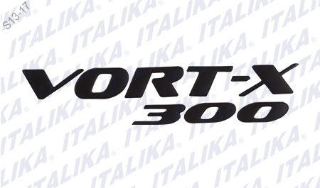 ETIQUETA VORT-X 300 TANQUE COMB SUP