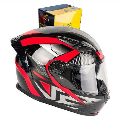 [5911010] CASCO CERRADO DOBLE VISOR CON GRÁFICO TIPO GP TALLA "L" IMPORTADO 129 GP (L)