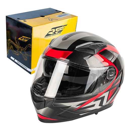 [5911011] CASCO CERRADO DOBLE VISOR CON GRÁFICO TIPO GP TALLA "XL" IMPORTADO 129 GP (XL)