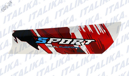 [F13020612] ETIQUETA CUBIERTA AMORTIGUADOR IZQ