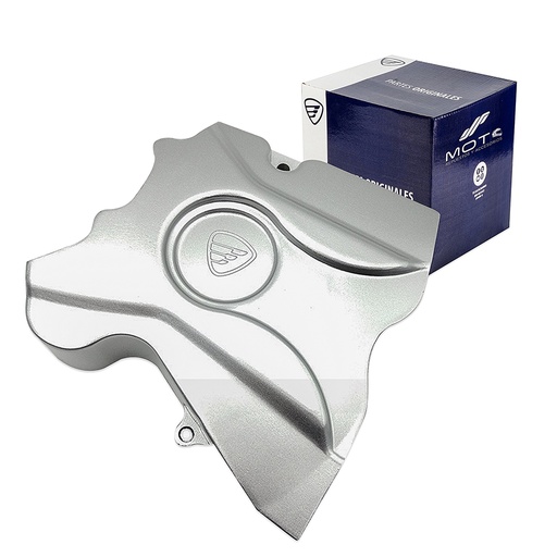 [E11010236] CUBIERTA CARTER TRAS IZQ PLATEADO