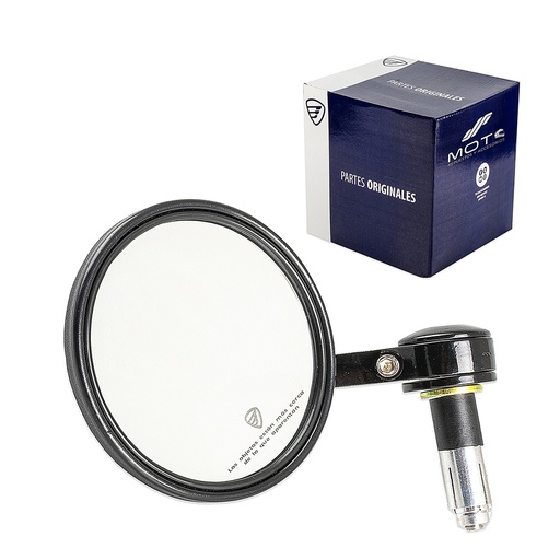 [F10010285] ESPEJO DER NEGRO MATE