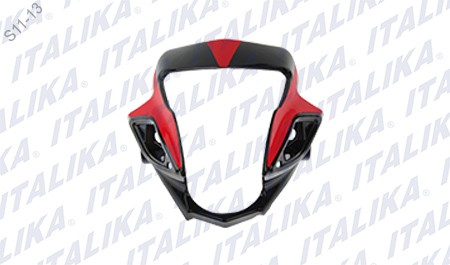 [F13010603] CUBIERTA FRONTAL ROJO/NEGRO