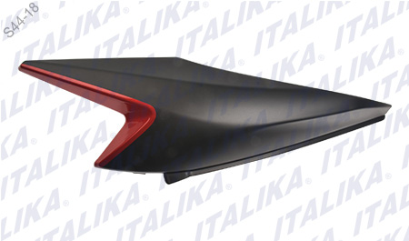 [F13010925] CUBIERTA DE COLA DER NEGRA Y ROJA