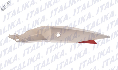 [F13011108] CUBIERTA TRAS IZQ BLANCO MATE ROJO