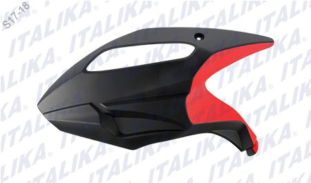 [F13011111] CUBIERTA TANQUE IZQ NEGRO FRANJA ROJA