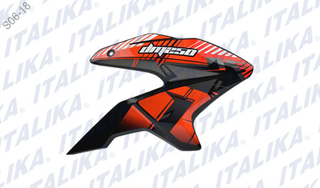 [F13011349] CUBIERTA TANQUE DER NEGRO NARANJA