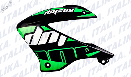 [F13011415] CUBIERTA TANQUE COMB IZQ VERDE NEGRO