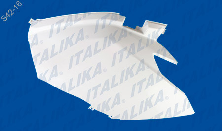 [F13011585] CUBIERTA COLA IZQ BLANCO PERLADO