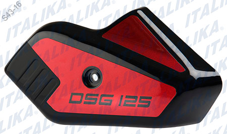 [F13011605] CUBIERTA HORQUILLA DER NEGRO ROJO