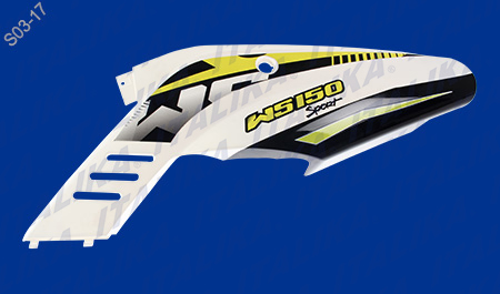 [F13011659] CUBIERTA TRAS IZQ AMARILLO FLUORESCENTE