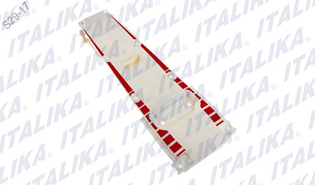 [F13011706] PARTE INT SALPICADERA TRAS BLANCO ROJO