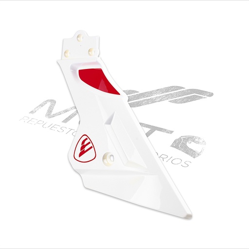 [F13011708] CUBIERTA SPOILER IZQ BLANCO ROJO