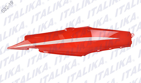 [F13012259] CUBIERTA COLA IZQ ROJO BLANCO