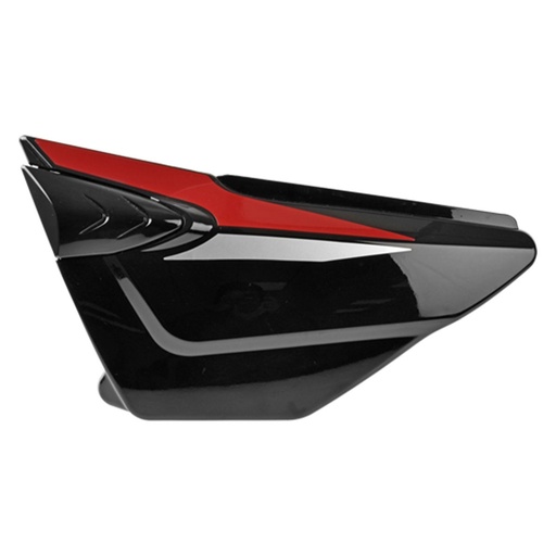 [F13012316] CUBIERTA LATERAL IZQ NEGRO ROJO