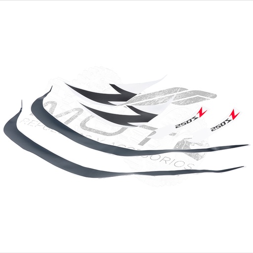 [F13020337] ETIQUETA PROTECTOR MOTOR DER ROJO