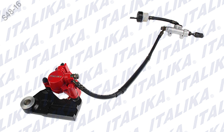 [F15020238] SISTEMA FRENO TRAS CALIPER ROJO CON LOGO