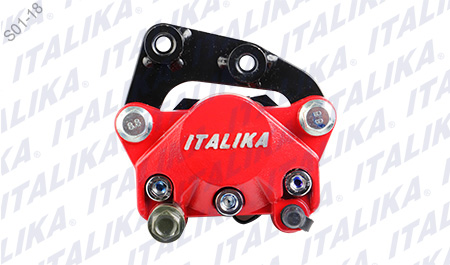 [F15020254] CALIPER FRENO TRAS ROJO CON LOGO