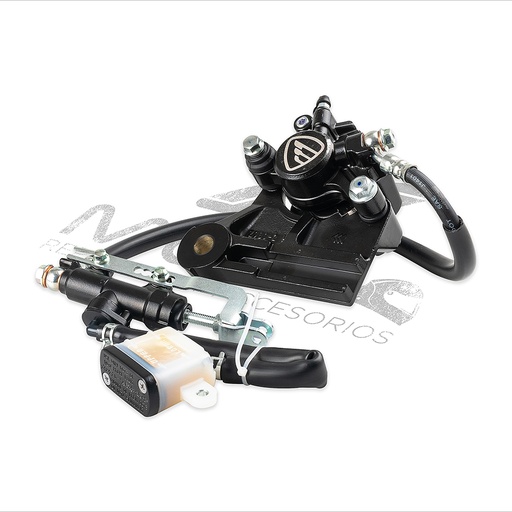 [F15020357] CALIPER FRENO TRAS NEGRO CON ISOTIPO