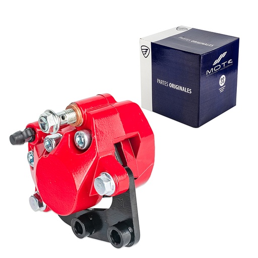 [F15020392] CALIPER FRENO TRAS ROJO CON ISOTIPO