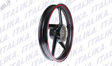 [F15030102] RIN TRASERO NEGRO FILO ROJO