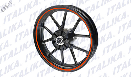 [F15030155] RIN TRAS NEGRO FILO NARANJA