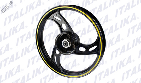 [F15030227] RIN TRAS NEGRO FILO AMARILLO